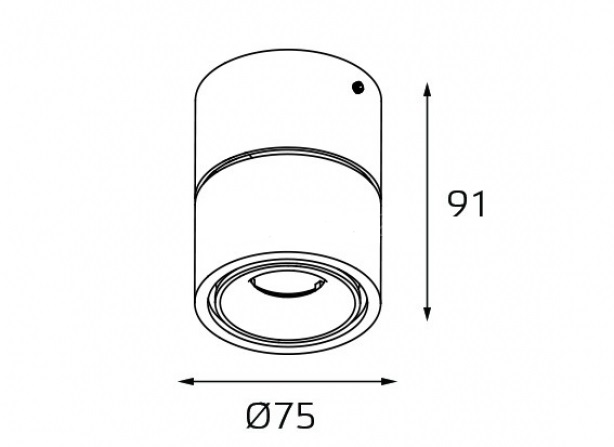 Universal mini Black+ ring Universal white