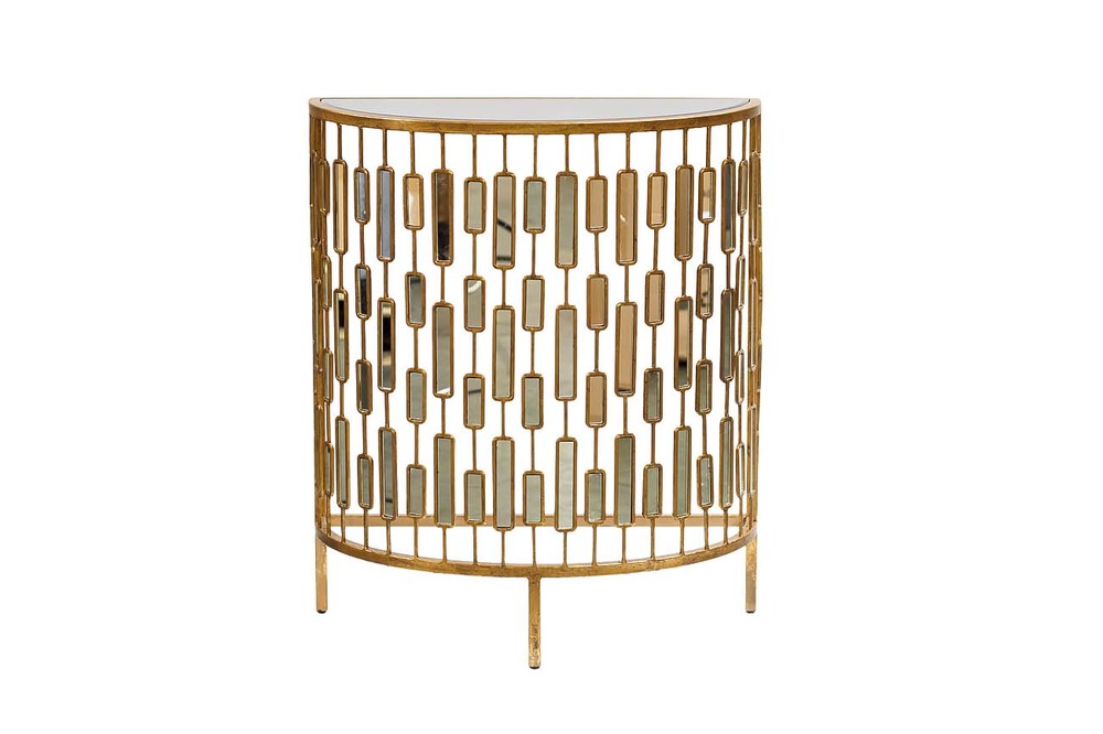 Консоль с зеркальными вставками