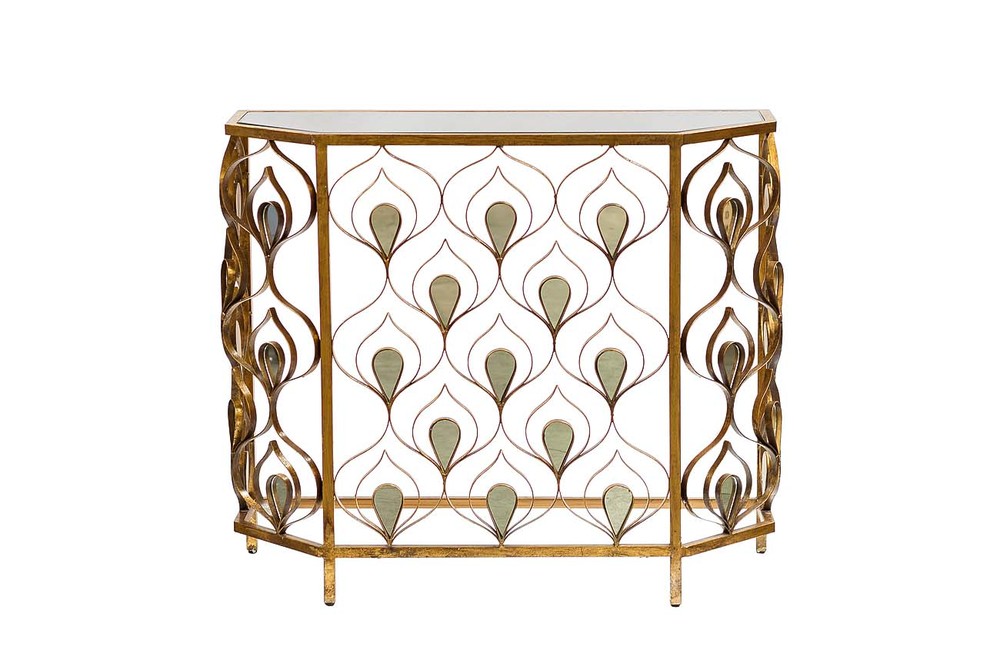 Консоль с зеркальными вставками