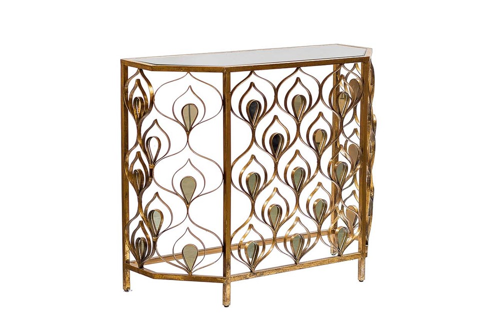 Консоль с зеркальными вставками