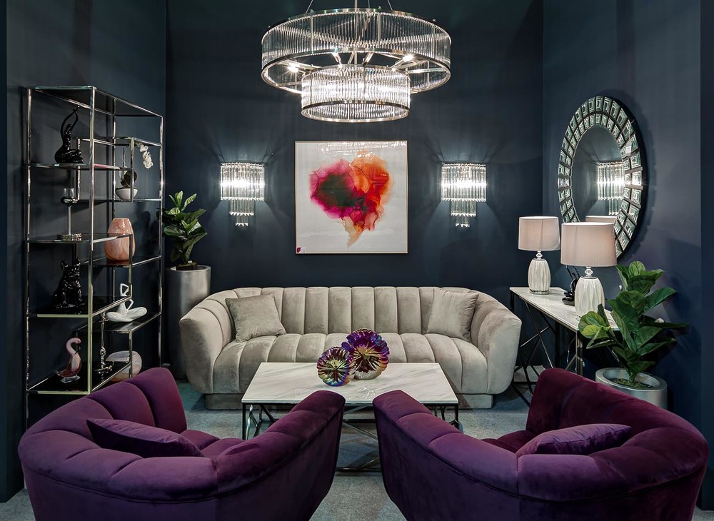 Люстра стеклянная