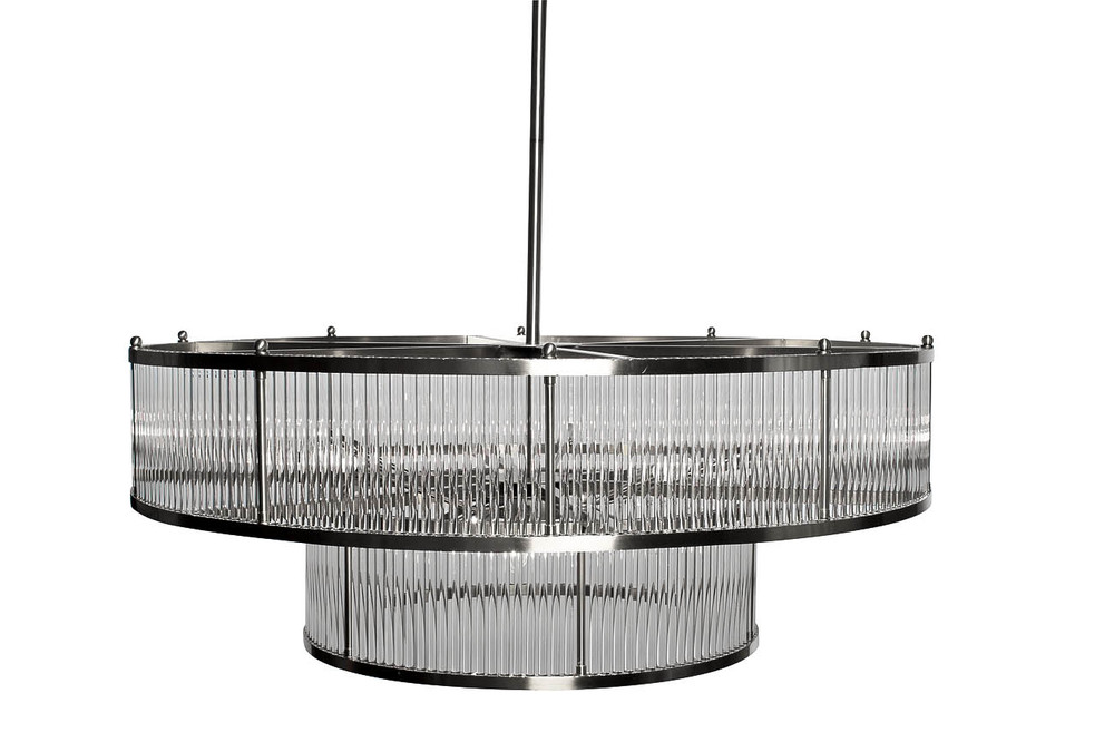 Люстра стеклянная