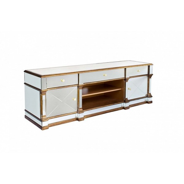 Тумба под телевизор зеркальная